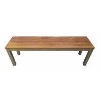 Beer Garden Timber Bench Outdoor Furniture 2100 Galvanised Steel 