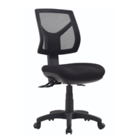 Style Ergonomics Office Chair Medium Mesh Back 3 Lever Metro Black RIO RIO-L-MB