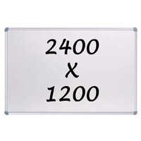 Whiteboards Direct Magnetic Whiteboard 2400mm x 1200mm Writing Board Commercial 10y Warranty