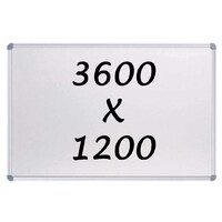 Whiteboards Direct Magnetic Whiteboard 3600mm x 1200mm Writing Board Commercial 10y Warranty