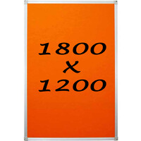 Whiteboards Direct Pin Board Felt Display Notice Pinboard 1800mm x 1200mm