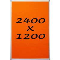 Whiteboards Direct Pin Board Felt Display Notice Pinboard 2400mm x 1200mm