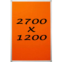 Whiteboards Direct Pin Board Felt Display Notice Pinboard 2700mm x 1200mm