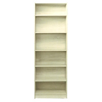  6 Shelf Bookcase Bookshelf 1795mm x 610mm x 336mm Melamine Natural Oak DB 5