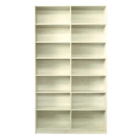  7 Shelf Bookcase Bookshelf 2100mm x 1205mm x 336mm Melamine Natural Oak DB 11