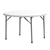 Sylex Round Folding Table 1500mm x 740mm Fortress Planet White