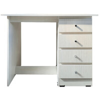 Student Study Desk for Home Office + 4 Drawers Writing Table Furniture  900mm (w) Antique White SD 1