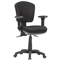Style Ergonomics Office Chair AFRDI Rated Medium Back 3 Lever Aqua Black AQUA-LC-MB