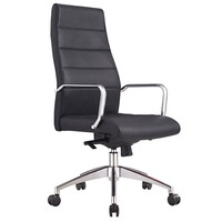 Style Ergonomics Executive Seating Adjustable High Back Chair Black PU CRUZ-H