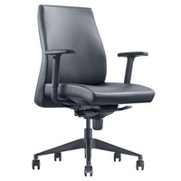 Style Ergonomics Executive Seating Adjustable Low Back Chair Black PU VENUS-L