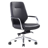 Style Ergonomics Executive Seating Adjustable Medium Back Chair Black PU GRAND-L
