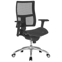 Style Ergonomics Executive Seating Medium Back Chair Adjustable Black ZODIAC-L