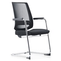 Style Ergonomics Visitors Chair Boardroom Seating Medium Back Black EVITA-VC