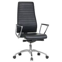 Style Ergonomics Executive Seating High Ribbed Back Adjustable Black ENZO-H