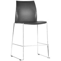 Style Ergonomics Art Classroom Seating Black Plastic Chair VINN VINN-B-ST
