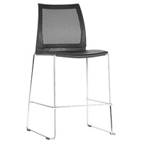 Style Ergonomics Art Classroom Seating Black Mesh Back Plastic Chair VINN VINN-MB-ST