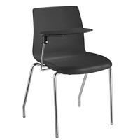 Style Ergonomics Student Classroom Seating Red White or Black Plastic Chair with Tablet POD-4T
