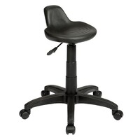 Style Ergonomics Industrial Stool Mobile Chair Adjustable Seating Black State ST001