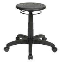 Style Ergonomics Industrial Stool Mobile Chair Adjustable Seating Black State ST005