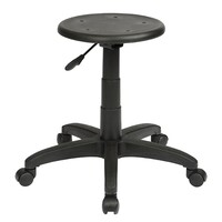 Style Ergonomics Industrial Stool Mobile Chair Adjustable Seating Black State ST008