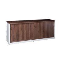 Sliding Door Buffet Lockable Cupboard Premier Office Furniture Cabinet 720mm H x 1500mm W Casnan White