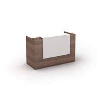Sorrento Reception Desk 1800mm Wide Premier Office Furniture Front Office Counter Casnan White