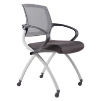 Event Arm Chair Foldable Lightweight Armchair Mobile Rapidline Zoom Grey 