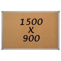 Corkboard Pin Board 1500mm x 900mm Notice Board Pinnable Whiteboards Direct