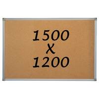 Corkboard Pin Board 1500mm x 1200mm Notice Board Pinnable Whiteboards Direct