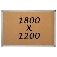 Corkboard Pin Board 1800mm x 1200mm Notice Board Pinnable Whiteboards Direct