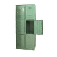 State Furniture Metal Locker Office Storage Cabinet Steel School Lockable 6 Door 760 W 1800 H 457mm D L6006