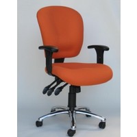 Chairlink Office Desk Chair 3 Lever Gas Lift Balanz Managerial Orange
