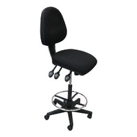 Chairlink Drafting Office Chair Ergonomical Seat Gas Lift Architect Stool Stewart Black