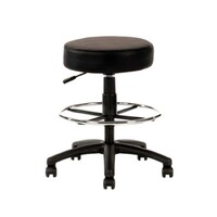 Drafting Chair Gas Lift Stool Bench Seat Mobile Utility YS Design Black