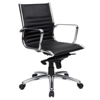 Office Chair with Arms Medium Back Office Furniture Seating YS Design Cogra Black YS115M