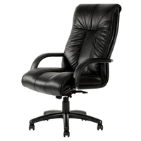 Executive Office Chair Leather High Back Office Furniture Seating YS Design Statesman Black YS20