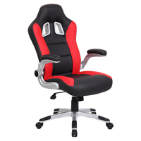 Gaming Chair Padded Seat High Back Furniture Seating YS Design XR8 Black Red YSXR8