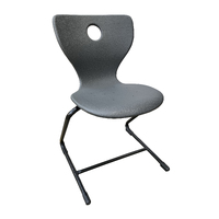 VEF Classroom Chair Seating Stackable Sled Base Black Powder Coated Frame VE Flex Cantilever