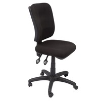 Rapidline Office Chair Square Back, Heavy Duty Task Seating Black AFRDI Level 6 Cert EG400