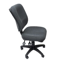 Rapidline Office Chair Square Back, Heavy Duty Task Seating Charcoal AFRDI Level 6 Cert EG400