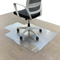 Desk Chair Mat Carpet Floor Protector 1200 x 900 Office RapidLine Keyhole Small