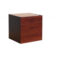 Merlin Fixed Under Desk Pedestal 1 Drawer 1 File Cabinet 466 W x 429 D x 463mm H Redwood Black