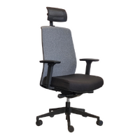 Office Chair Mesh Back Ergonomic Head Rest Lumbar Support Synchro Seating Black Grey Dal Jirra D0326-J939