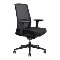 Office Chair Mesh Back Ergonomic Adjustable Arms &  Lumbar Support Synchro Seating Black Dal Jirra D0327-J330
