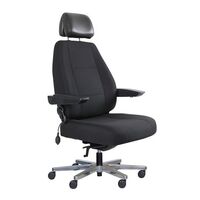 Executive High Back Office Chair Full Ergonomic Seating Black Control Master Gabriel Fighter CM2-40