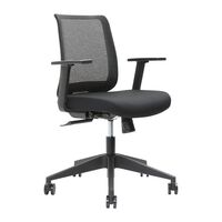 Task Chair Mesh Low Back Lumbar Support Adjustable Arms Synchro Seating Black Brindis B7S5-L2B-20