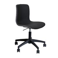 Task Office Chair Black Nylon Base on Castors Flex Poly Seat Fully Upholstered Acti Onyx A5B-F-765