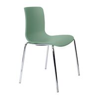 School Chair 400mm Seat High Stacking Chrome Frame Flex Poly Shell Acti Mint AZC-36