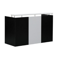 Reception Desk Front Office Counter 1800mm Wide Swan Street Charcoal White