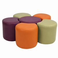 Ottoman Educational Library Classroom Furniture Modular 6 Piece 980 x 300 H PODZ Small Flower